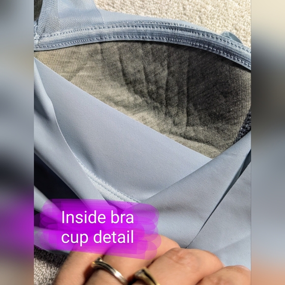 Size Small BNWT, light blue pullover, wide strap style bra - Picture 9 of 11